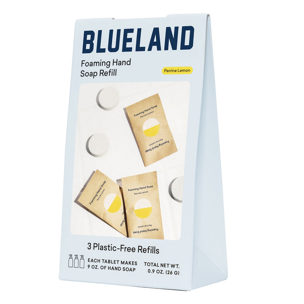 Blueland Foaming Hand Soap Refills 3 Tablets Perrine Lemon Scent Phosphate and Paraben Free 0.9Oz (26g)